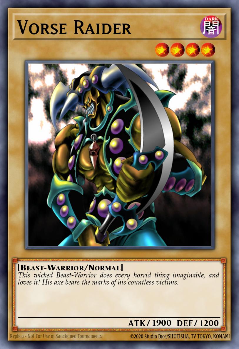 Vorse Raider Yu-Gi-Oh card