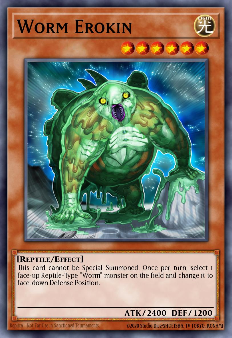 Worm Erokin Yu-Gi-Oh card