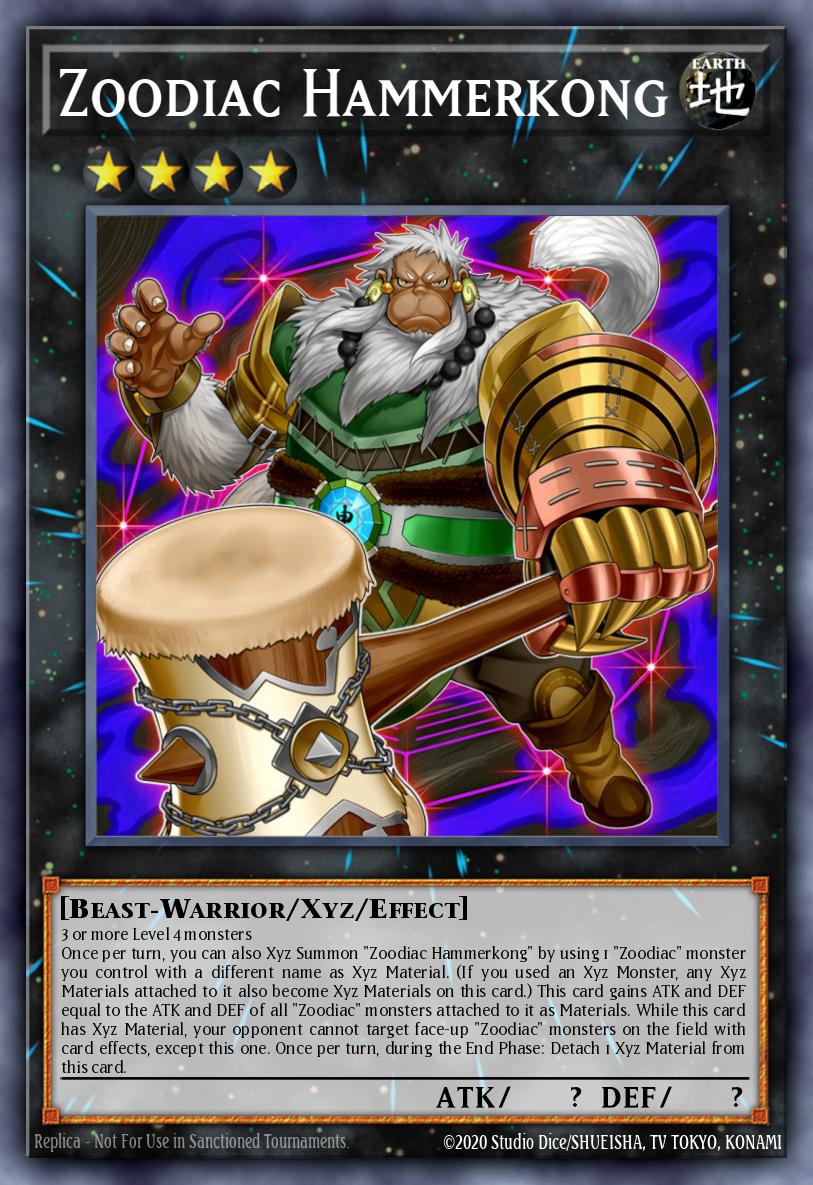 Zoodiac Hammerkong Yu-Gi-Oh card