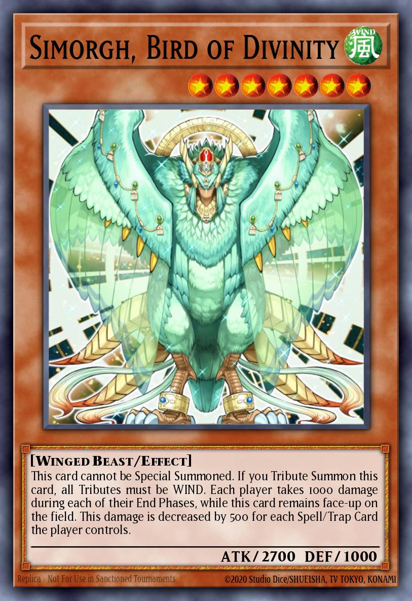 Simorgh, Bird of Divinity Yu-Gi-Oh card