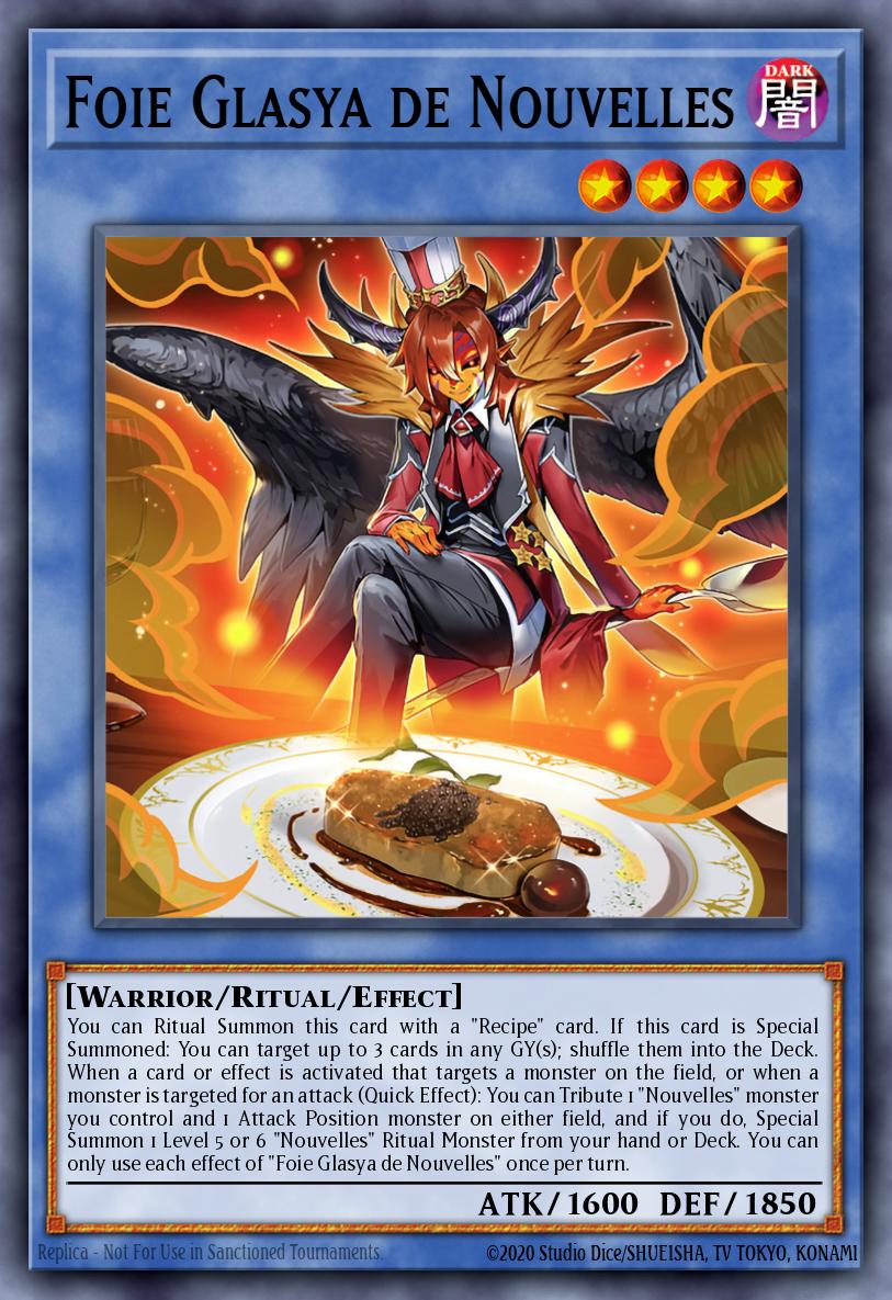 Foie Glasya de Nouvelles Yu-Gi-Oh card