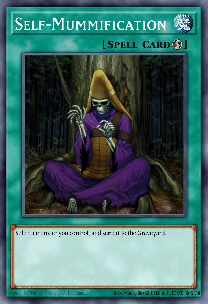 Self-Mummification Yu-Gi-Oh card