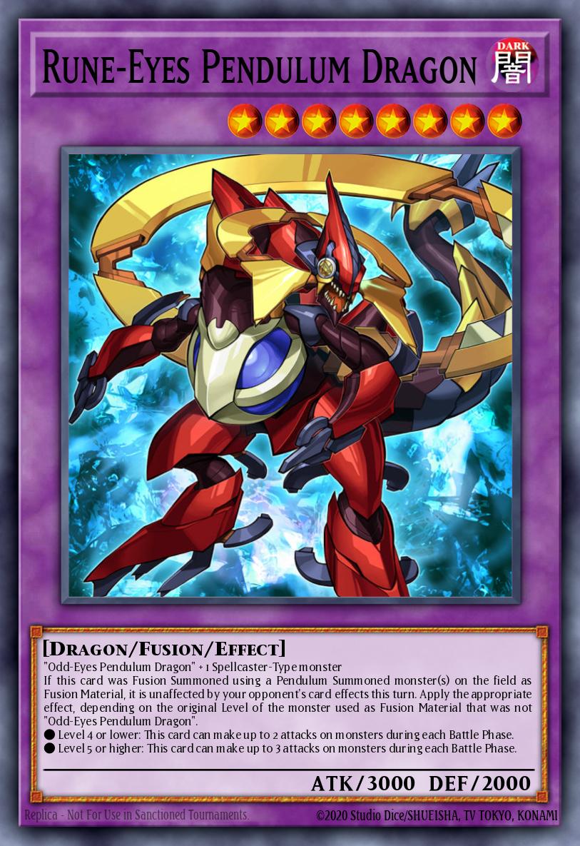 Rune-Eyes Pendulum Dragon Yu-Gi-Oh card