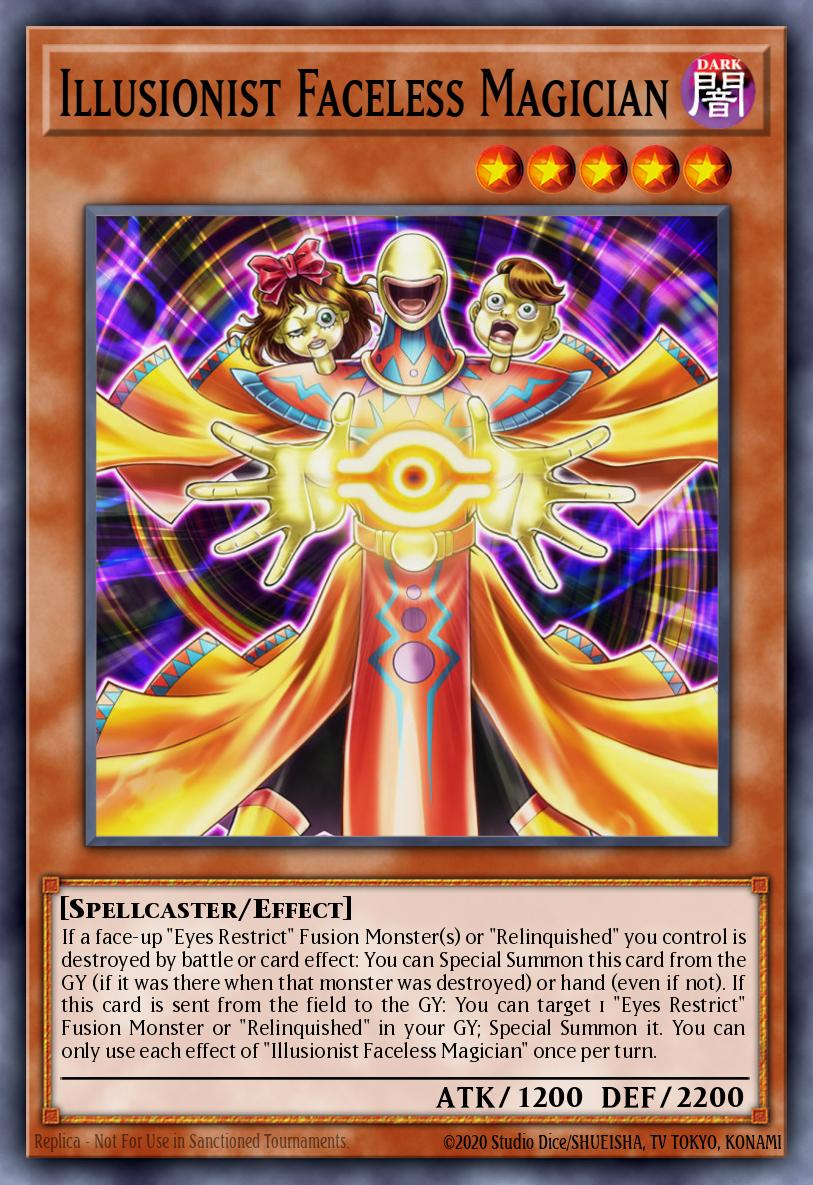 Illusionist Faceless Magician Yu-Gi-Oh card