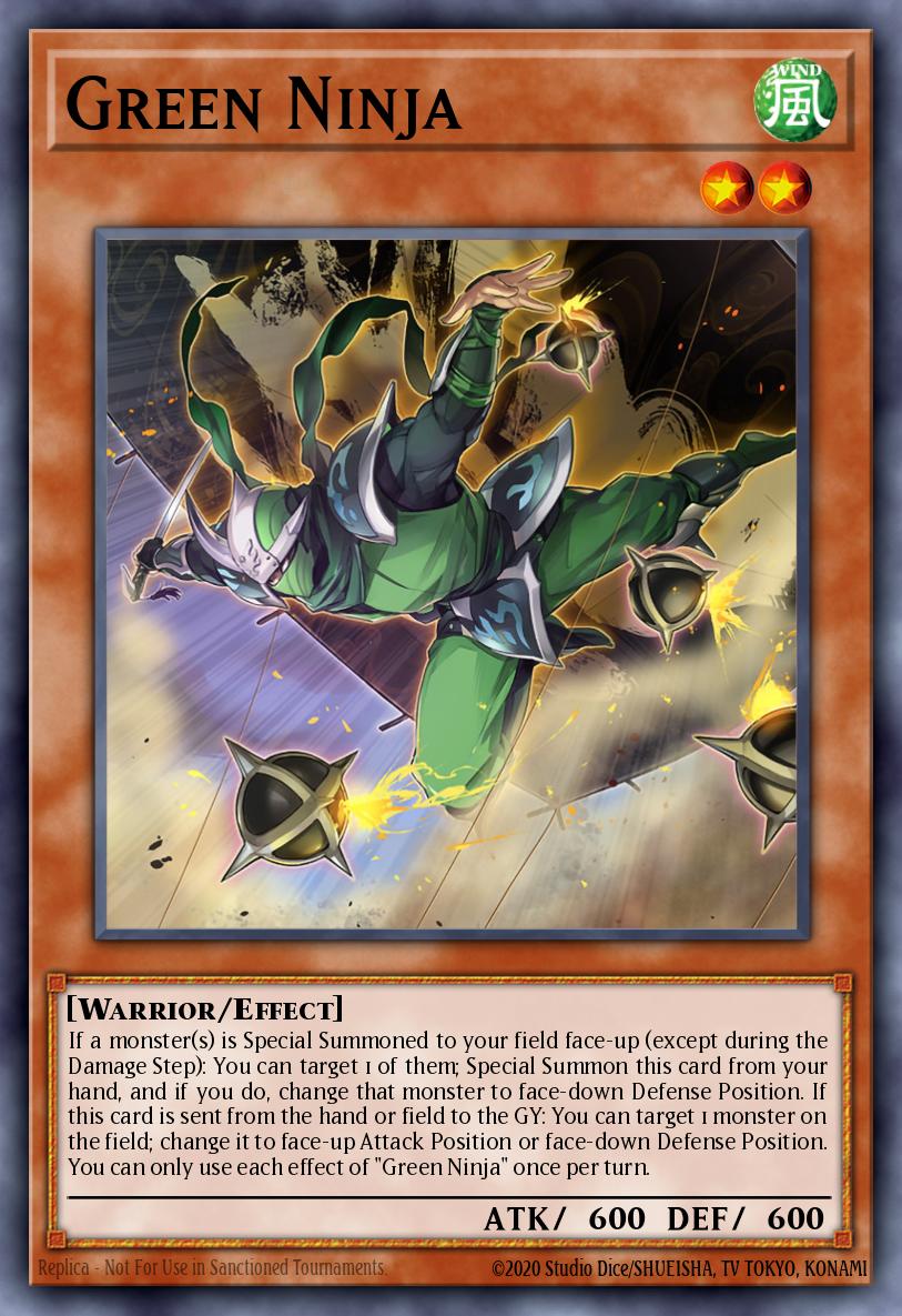 Green Ninja Yu-Gi-Oh card