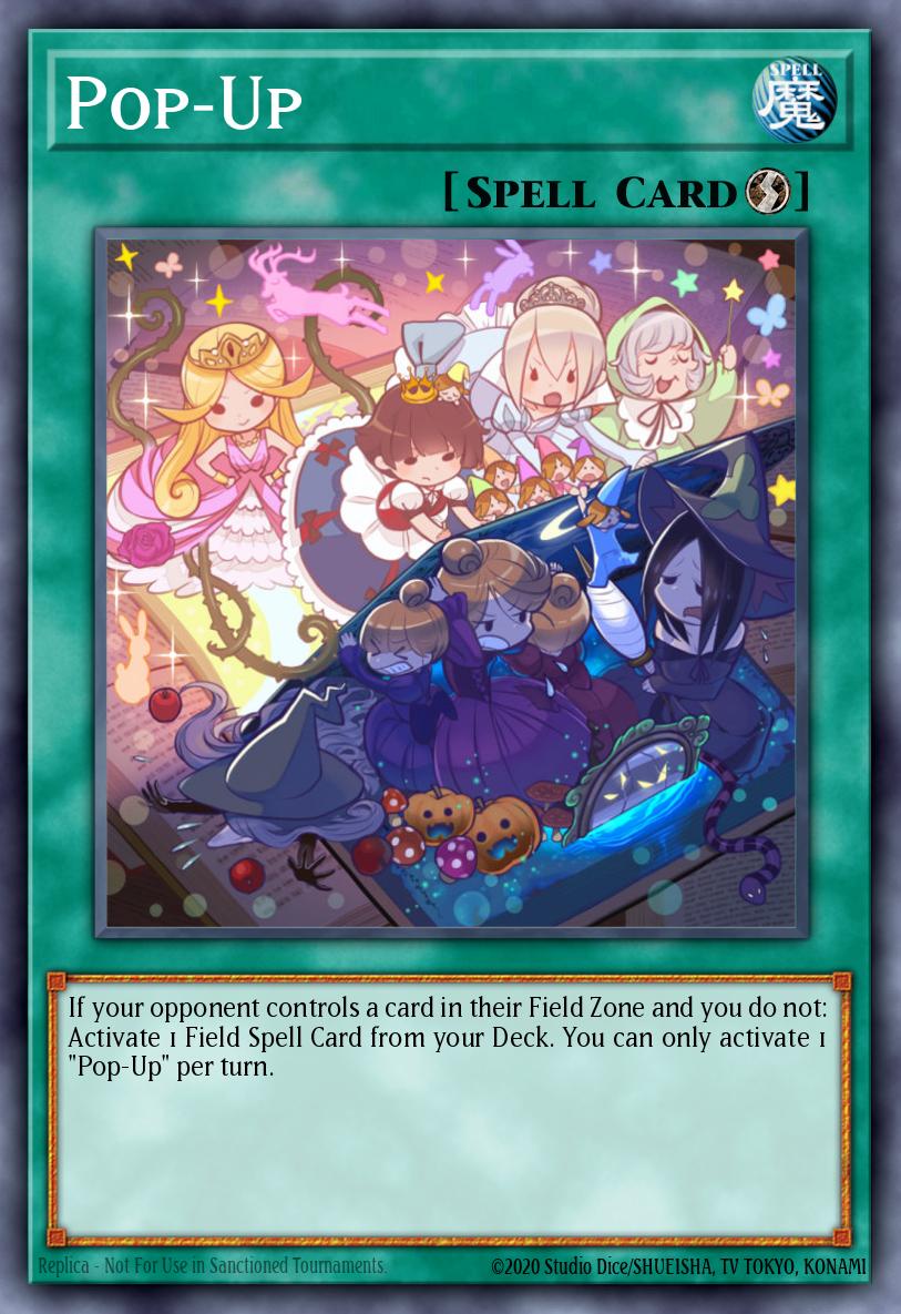 Pop-Up Yu-Gi-Oh card