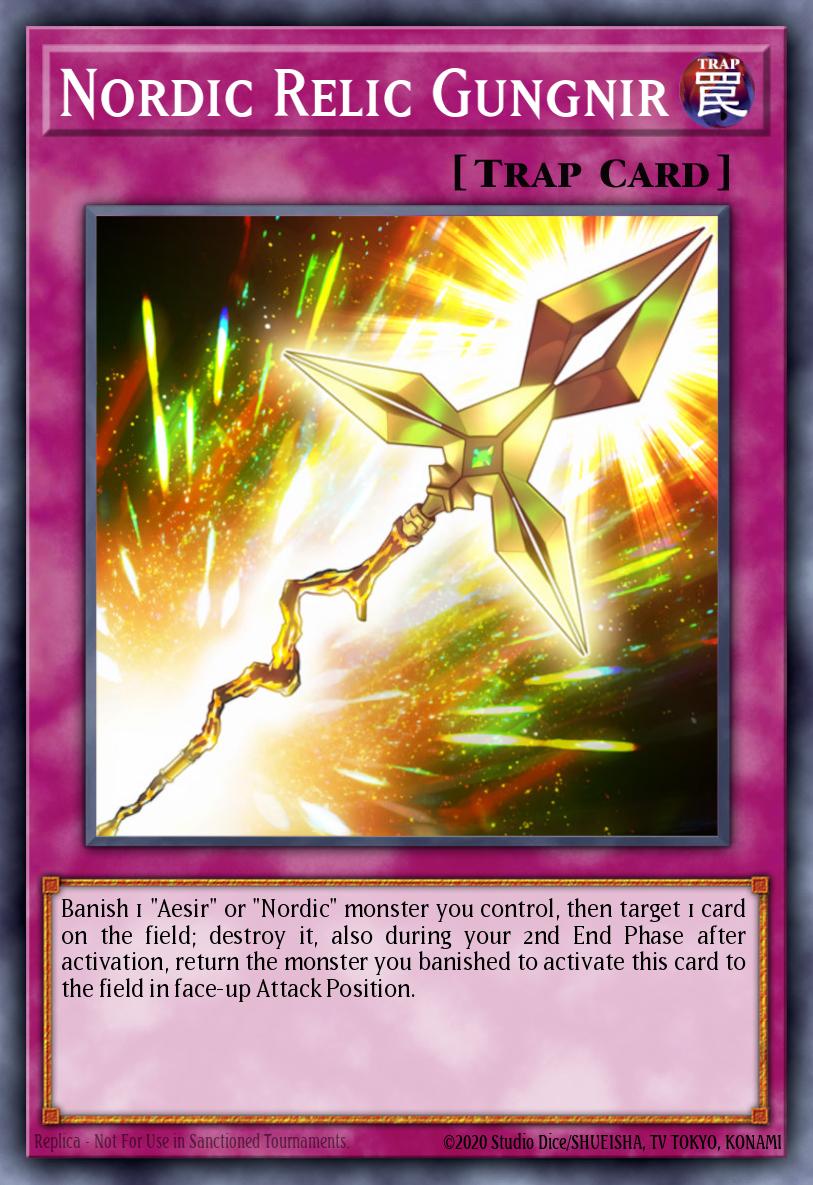 Nordic Relic Gungnir Yu-Gi-Oh card