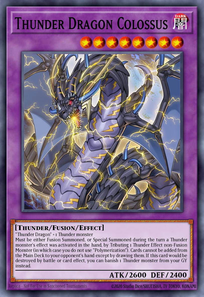 Thunder Dragon Colossus Yu-Gi-Oh card