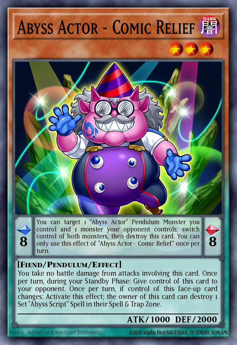 Abyss Actor - Comic Relief Yu-Gi-Oh card
