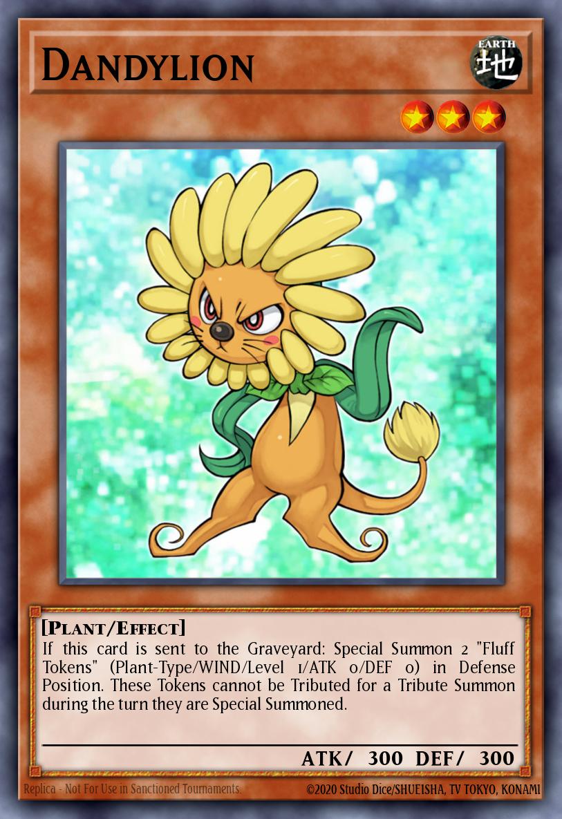 Dandylion Yu-Gi-Oh card