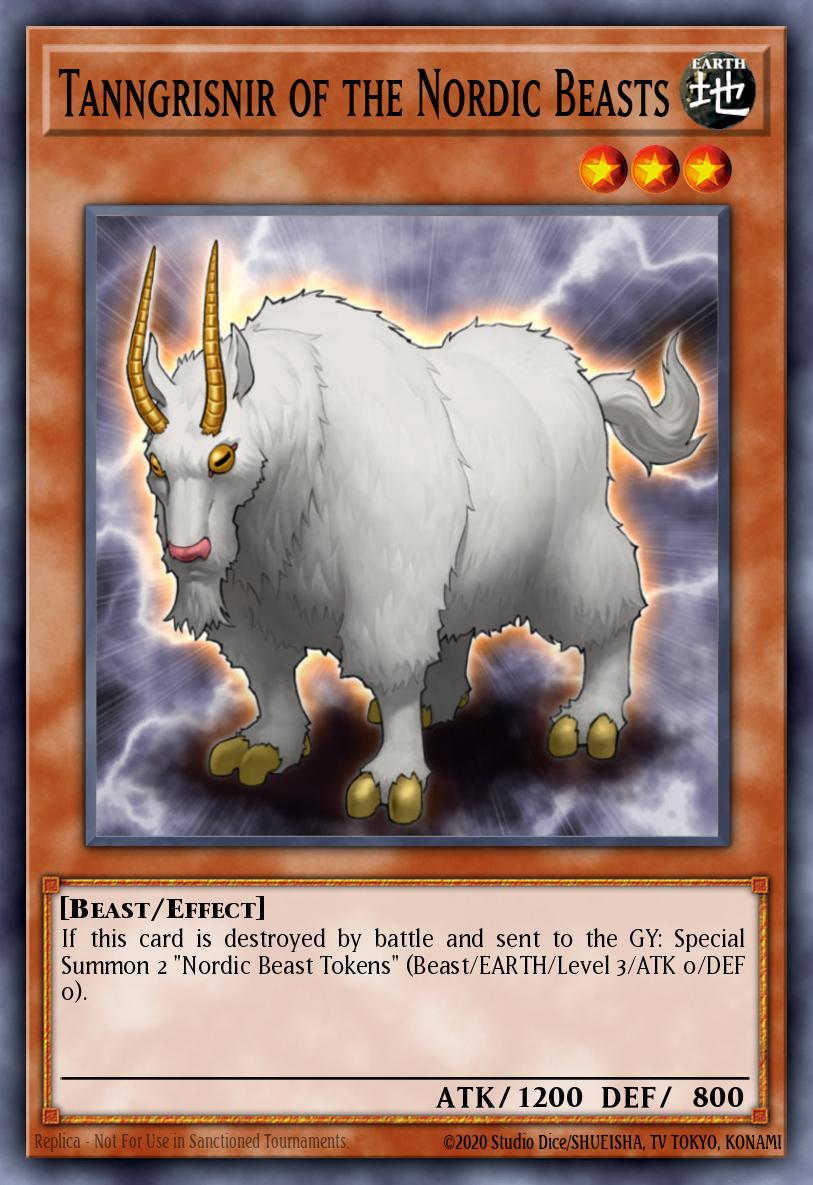 Tanngrisnir of the Nordic Beasts Yu-Gi-Oh card