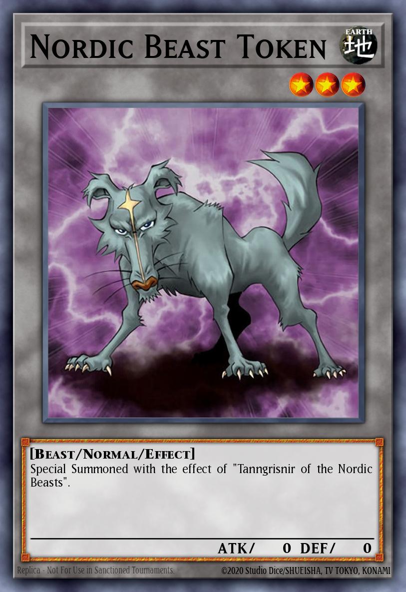 Nordic Beast Token Yu-Gi-Oh card