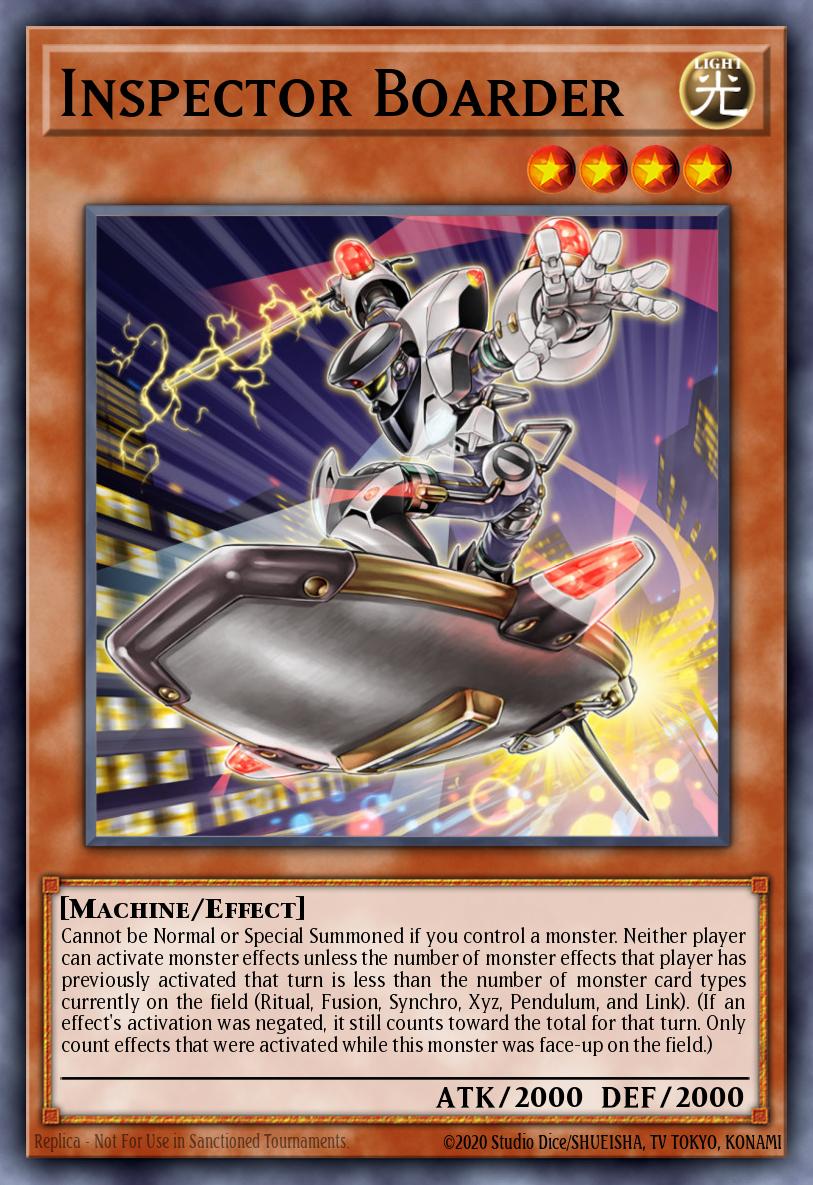 Inspector Boarder Yu-Gi-Oh card