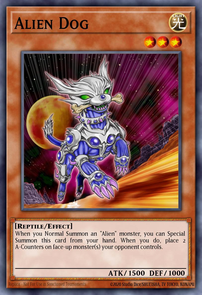 Alien Dog Yu-Gi-Oh card