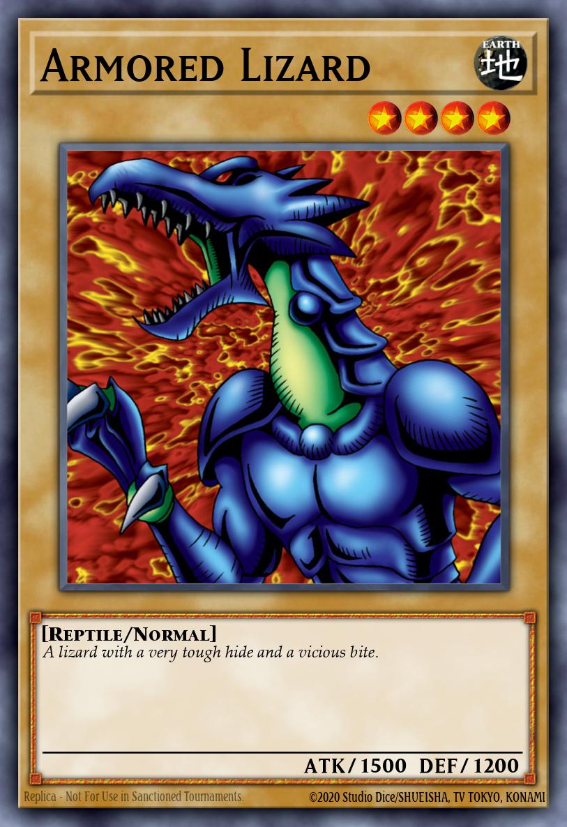Armored Lizard Yu-Gi-Oh card