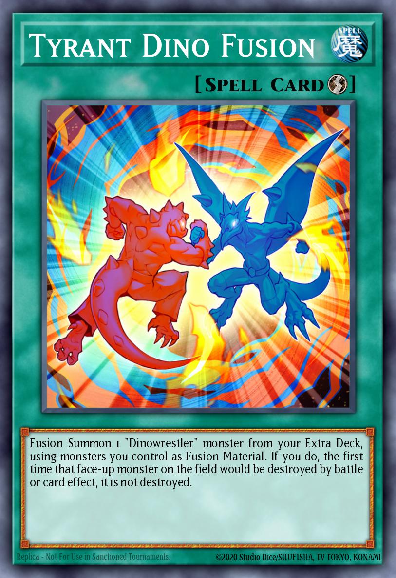 Tyrant Dino Fusion Yu-Gi-Oh card