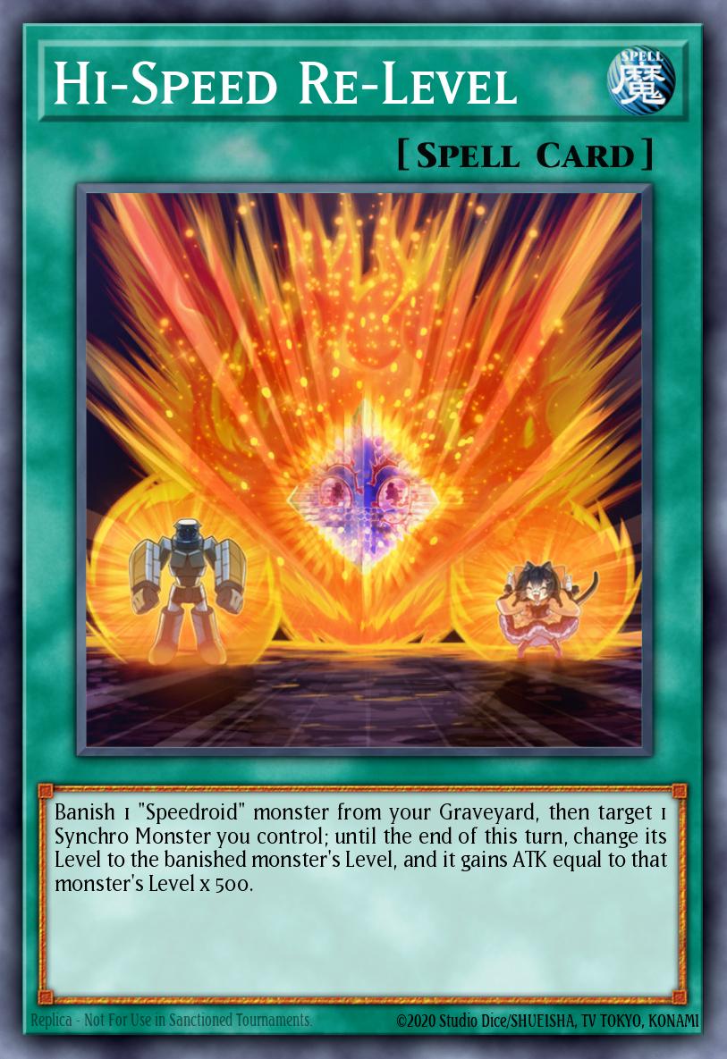 Hi-Speed Re-Level Yu-Gi-Oh card