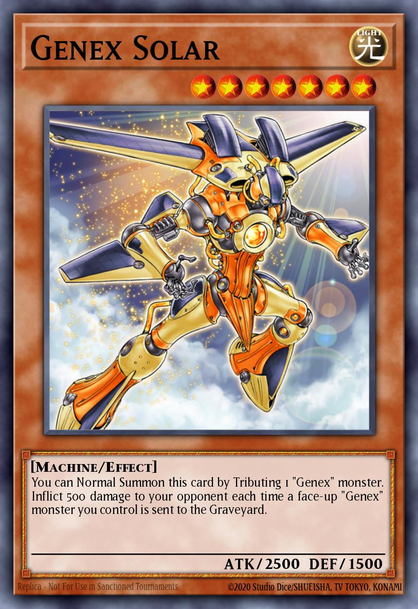 Genex Solar Yu-Gi-Oh card