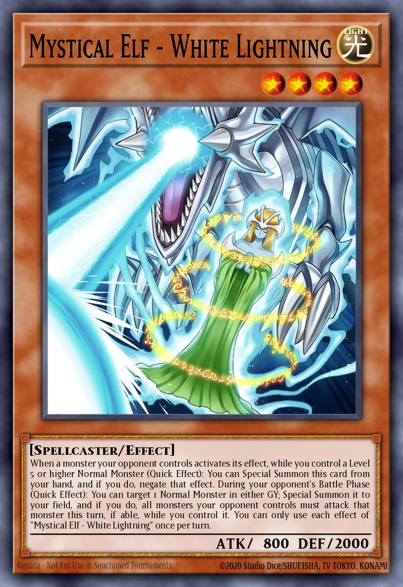 Mystical Elf - White Lightning Yu-Gi-Oh card