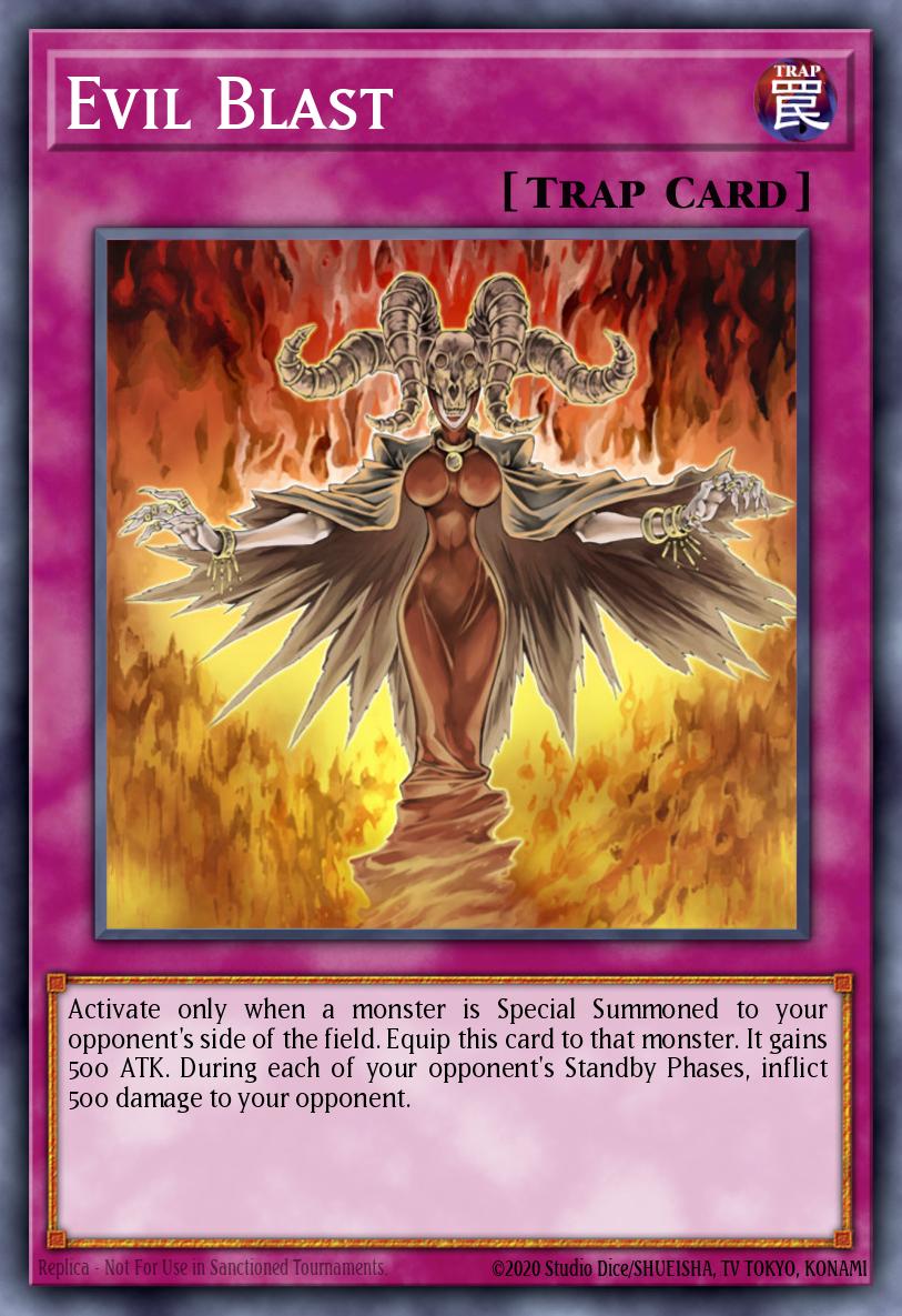 Evil Blast Yu-Gi-Oh card