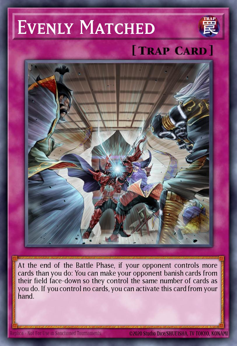 Evenly Matched Yu-Gi-Oh card