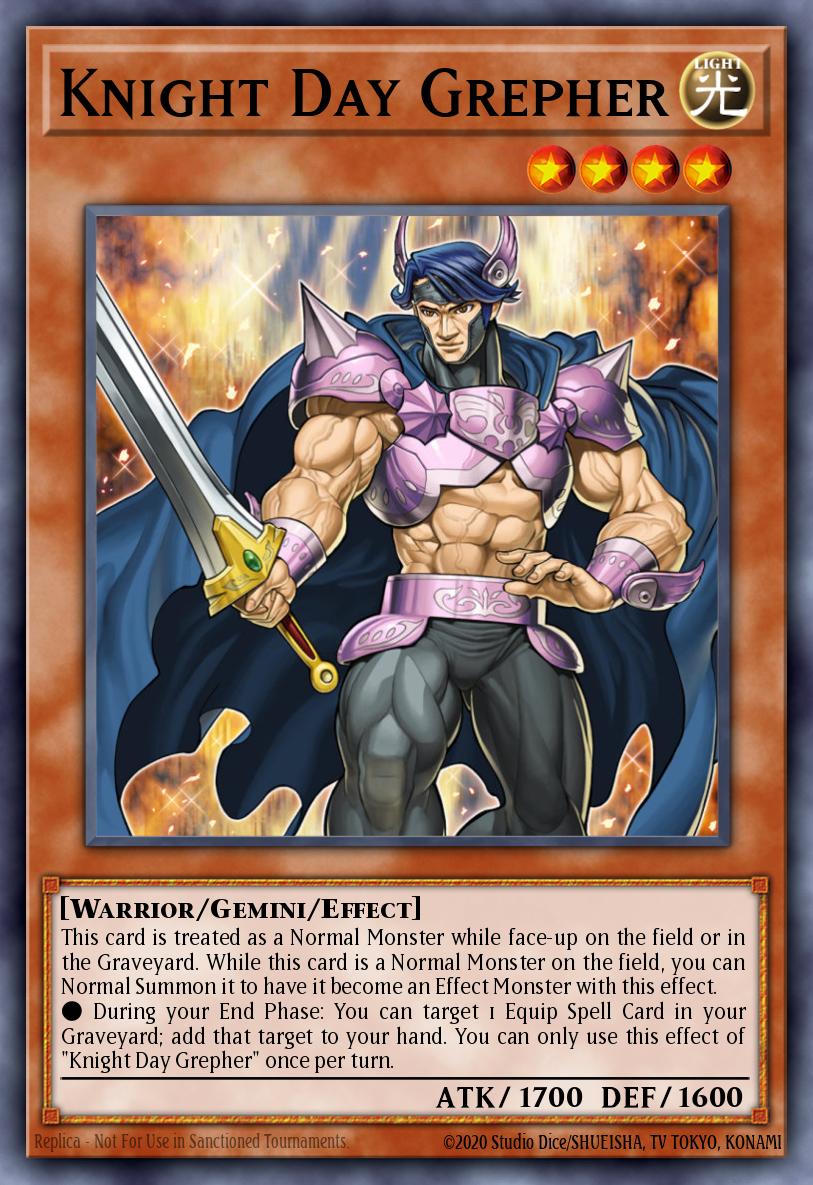 Knight Day Grepher Yu-Gi-Oh card