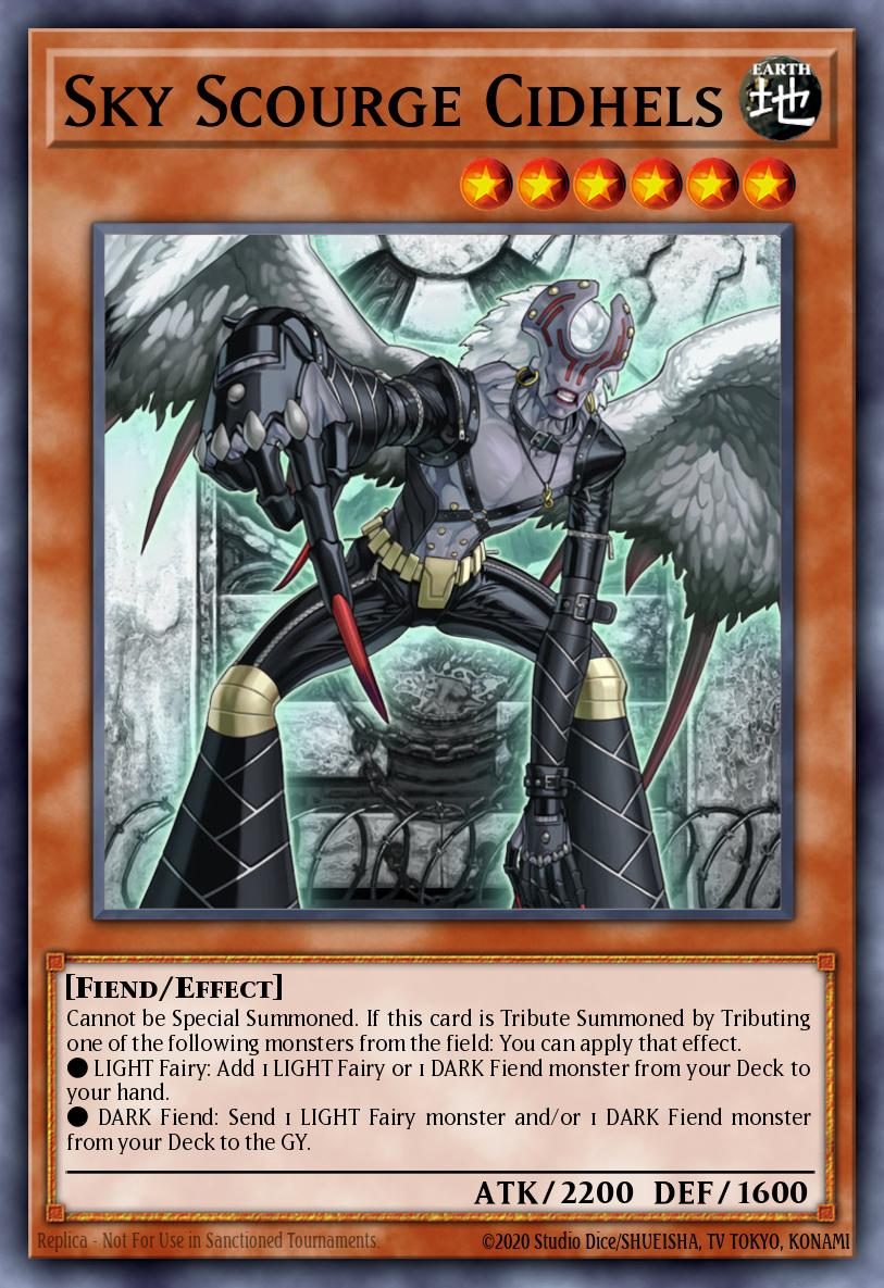 Sky Scourge Cidhels Yu-Gi-Oh card