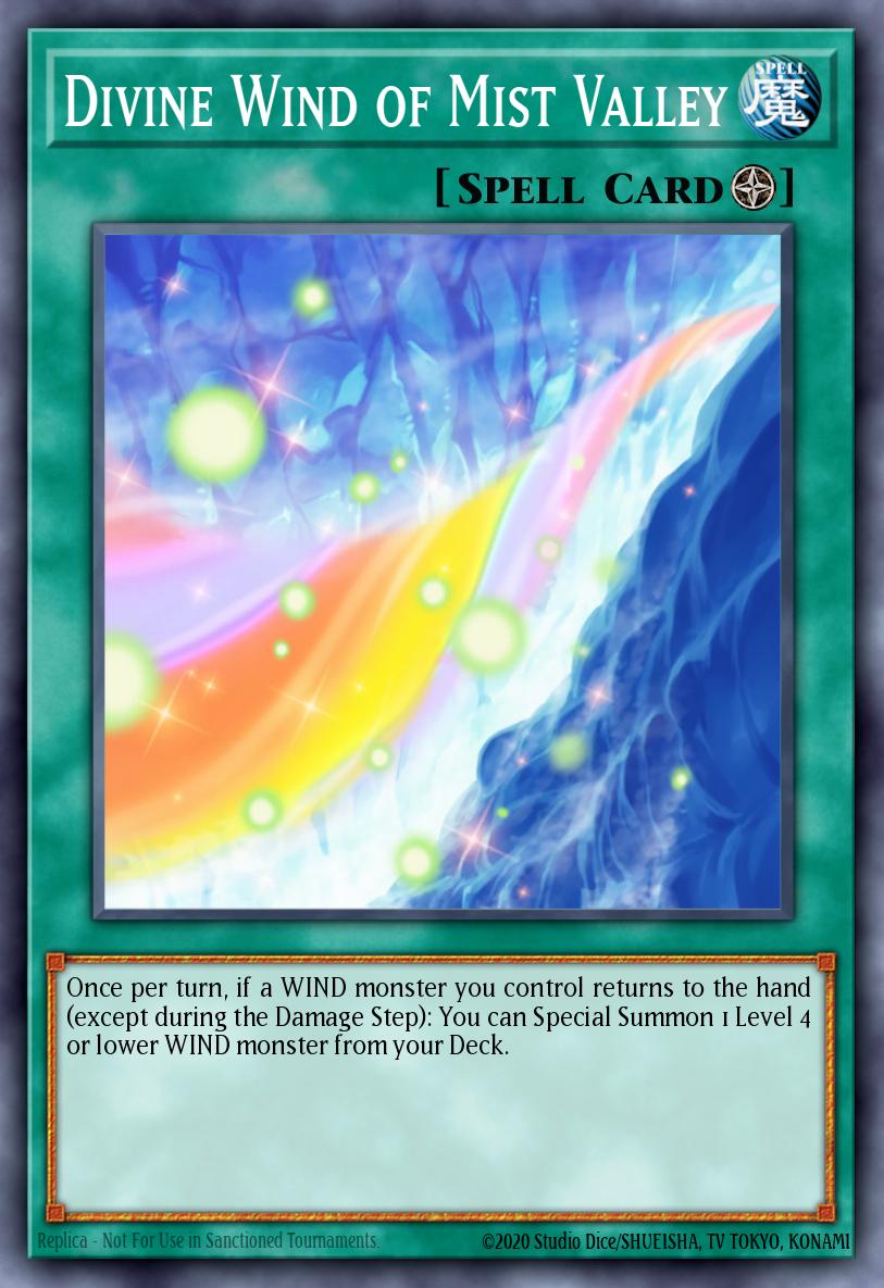 Divine Wind of Mist Valley Yu-Gi-Oh card