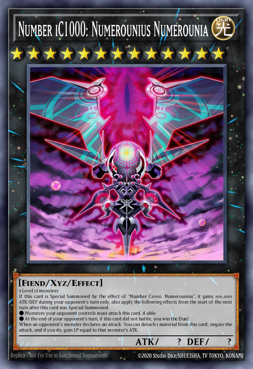 Number iC1000: Numerounius Numerounia Yu-Gi-Oh card