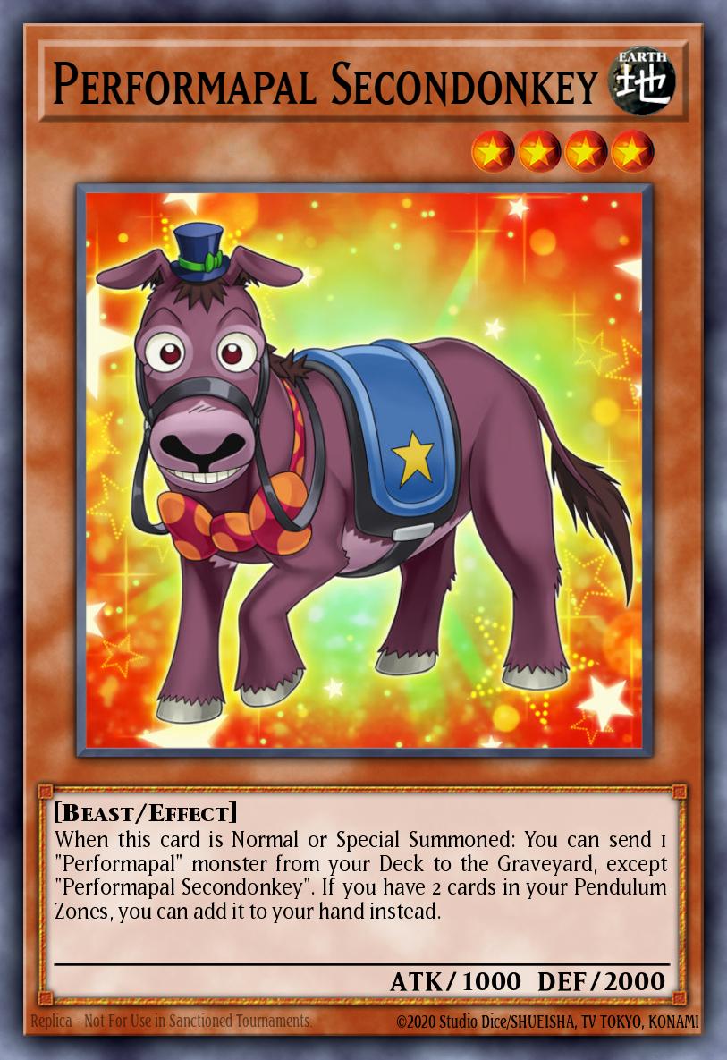 Performapal Secondonkey Yu-Gi-Oh card