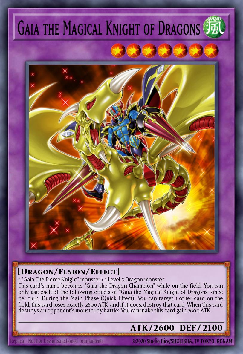 Gaia the Magical Knight of Dragons Yu-Gi-Oh card