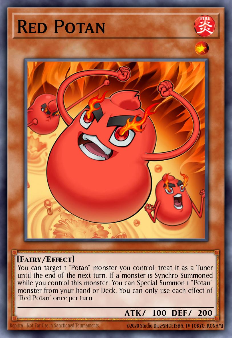 Red Potan Yu-Gi-Oh card