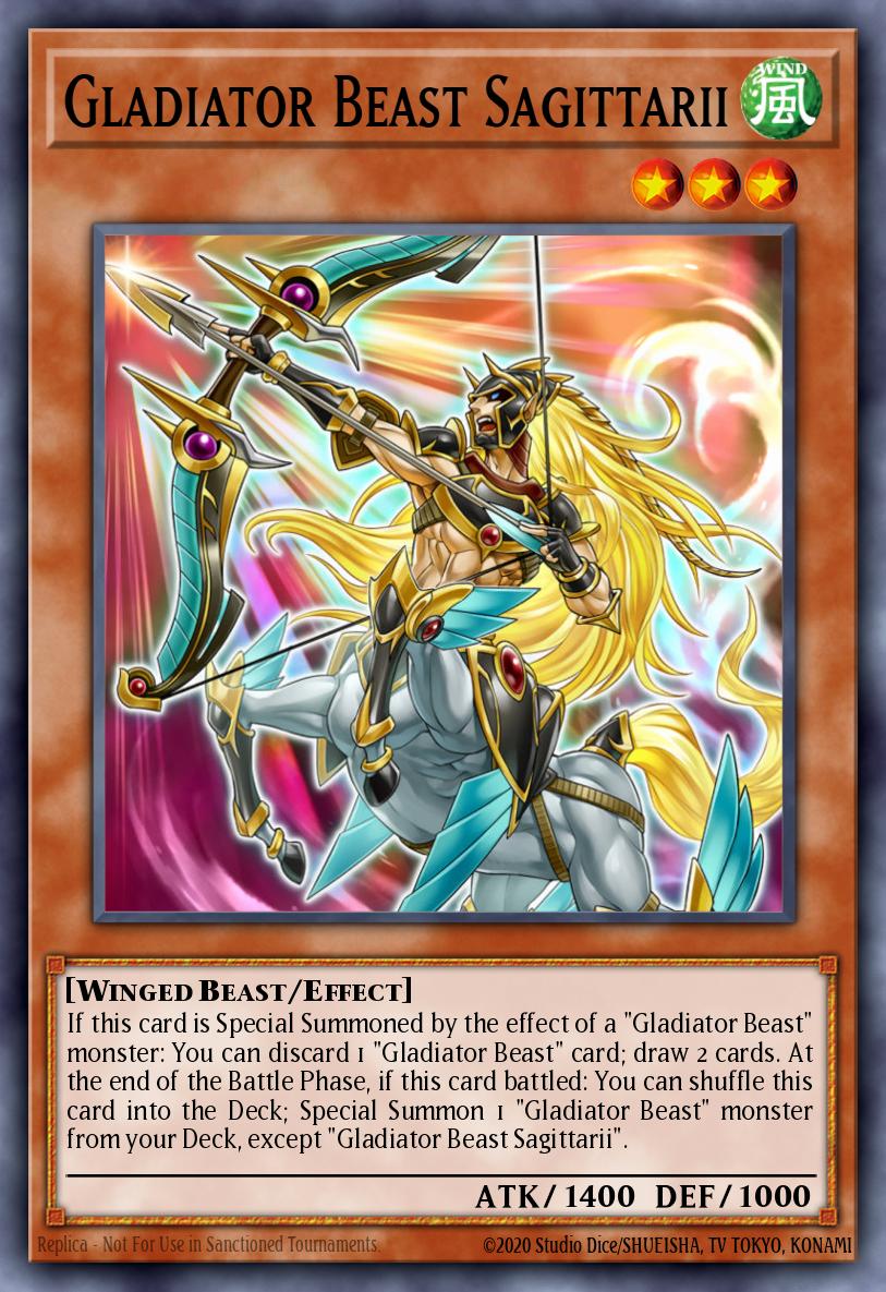 Gladiator Beast Sagittarii Yu-Gi-Oh card