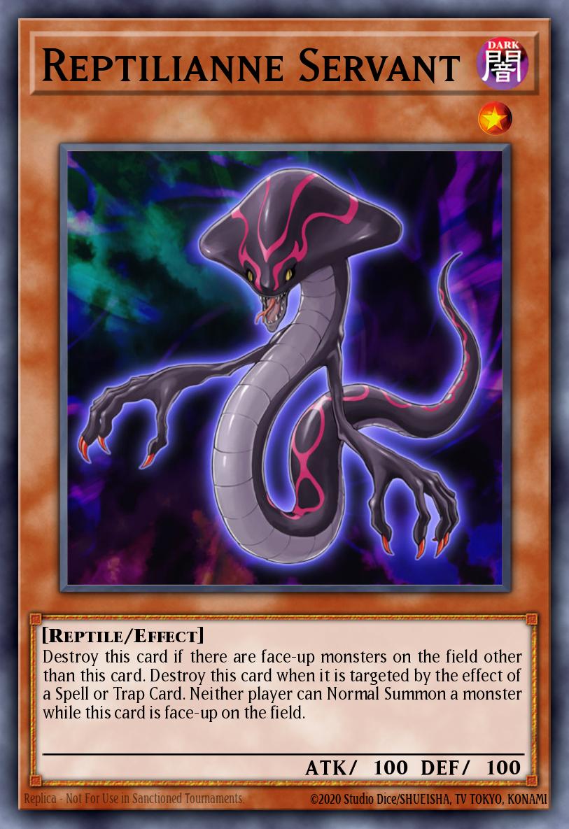Reptilianne Servant Yu-Gi-Oh card