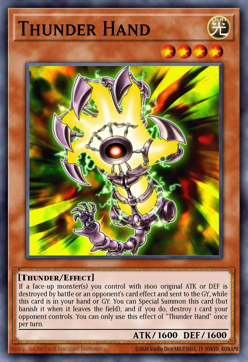 Thunder Hand Yu-Gi-Oh card