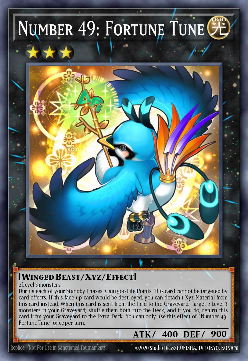 Number 49: Fortune Tune Yu-Gi-Oh card
