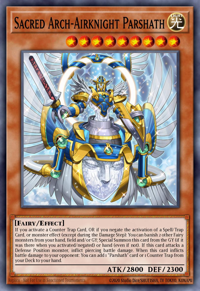 Sacred Arch-Airknight Parshath Yu-Gi-Oh card