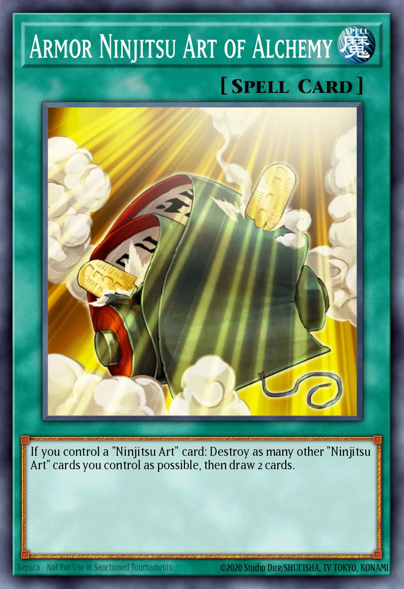 Armor Ninjitsu Art of Alchemy Yu-Gi-Oh card