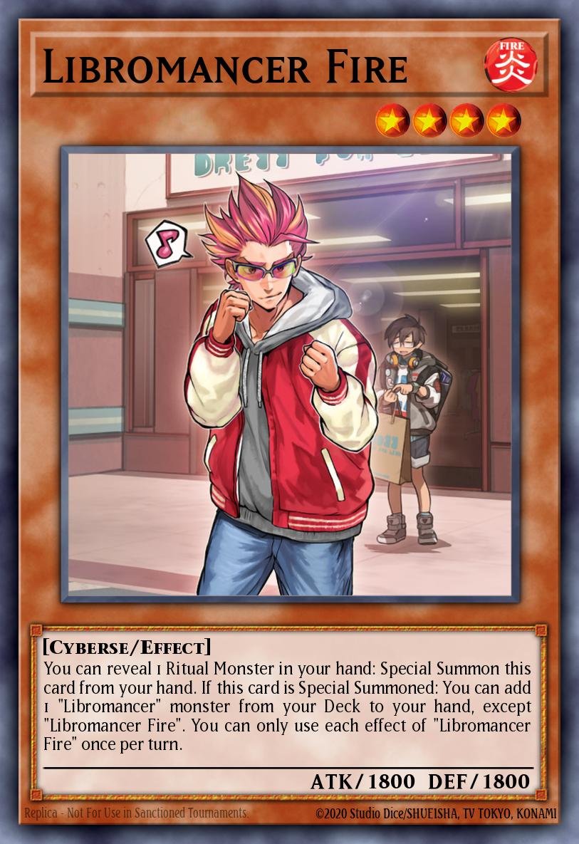 Libromancer Fire Yu-Gi-Oh card