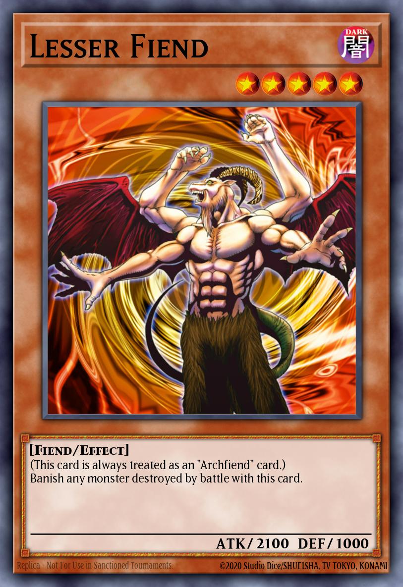 Lesser Fiend Yu-Gi-Oh card