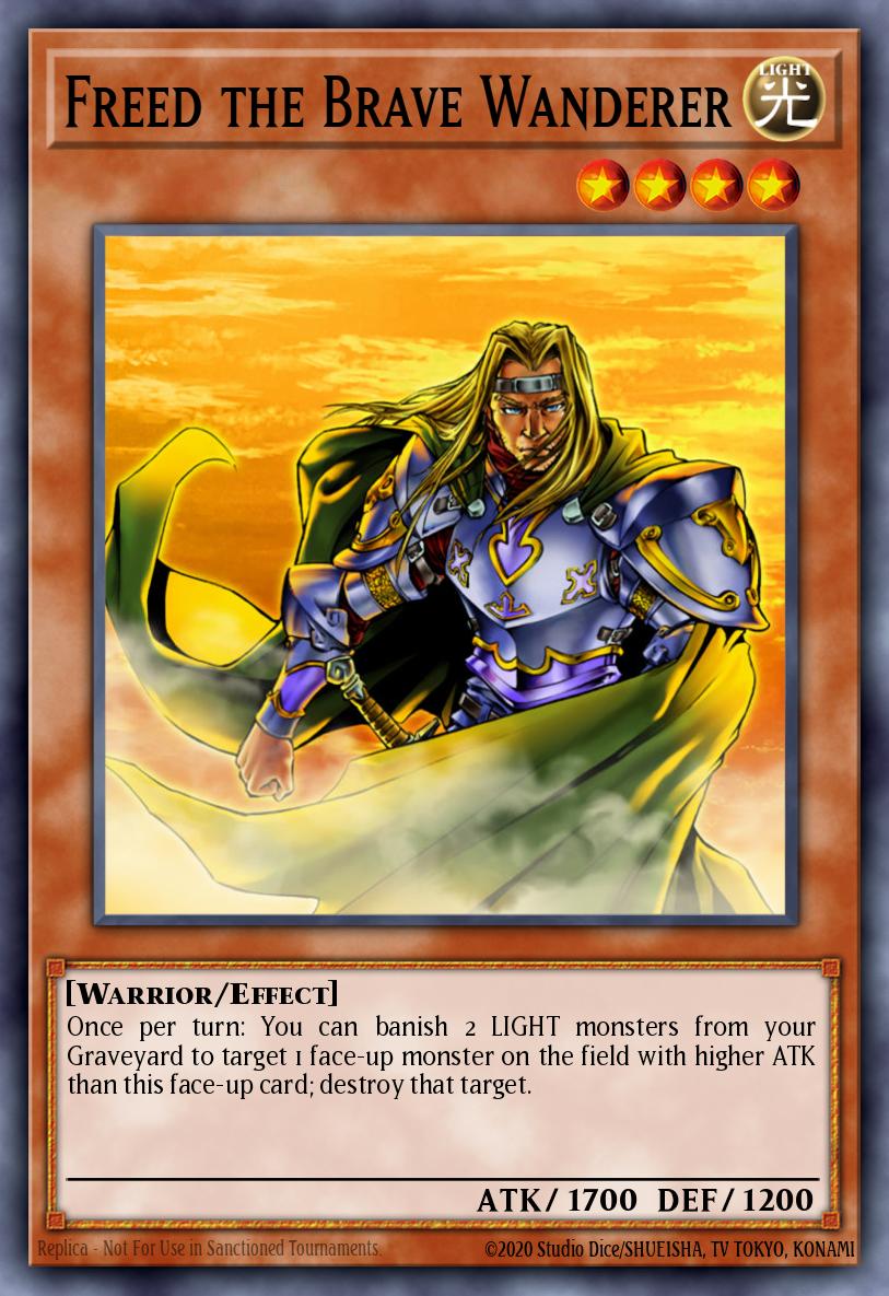Freed the Brave Wanderer Yu-Gi-Oh card