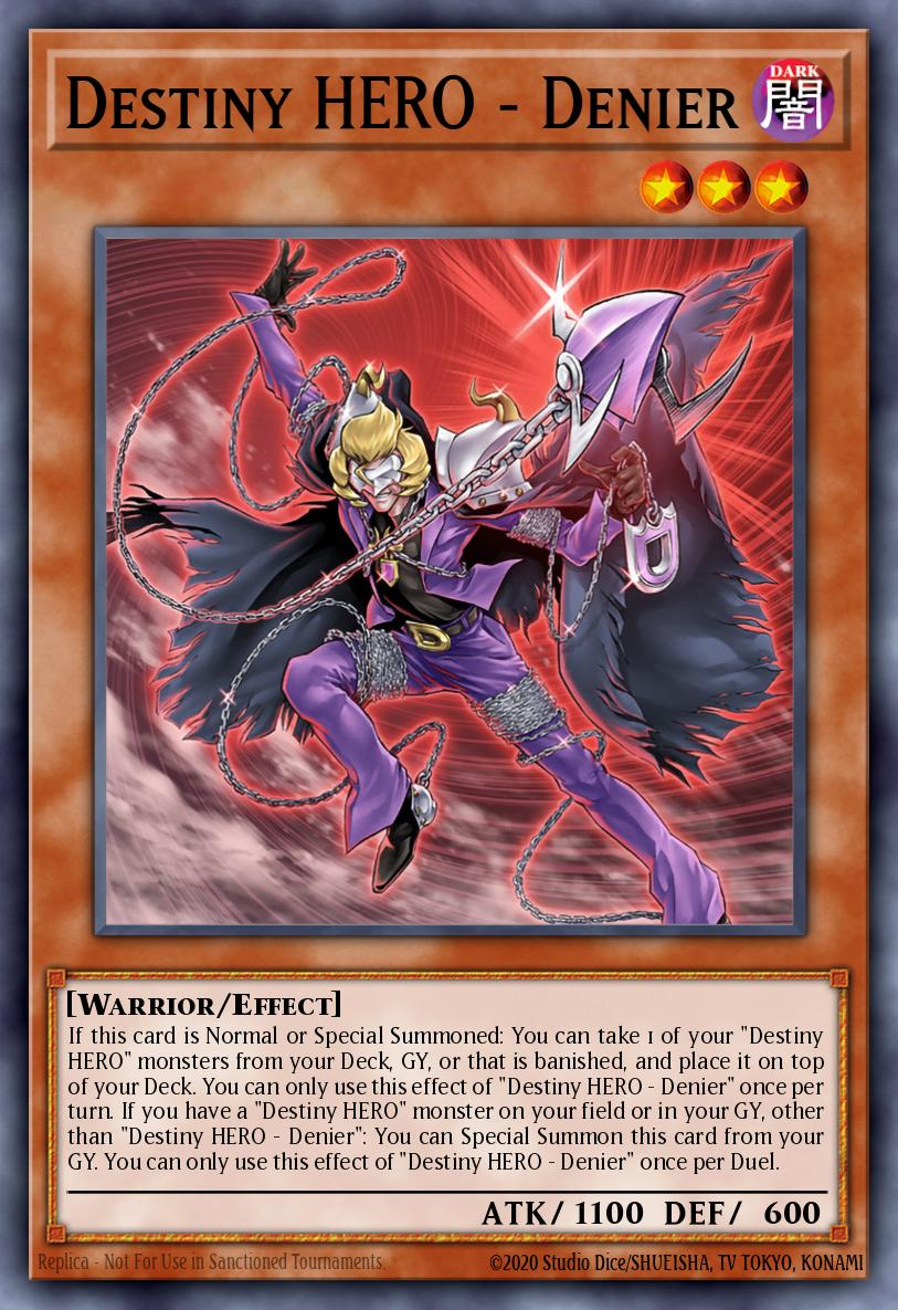 Destiny HERO - Denier Yu-Gi-Oh card