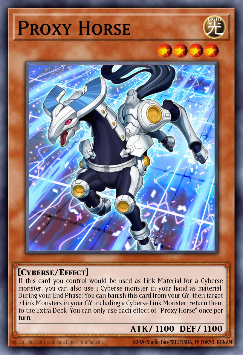 Proxy Horse Yu-Gi-Oh card