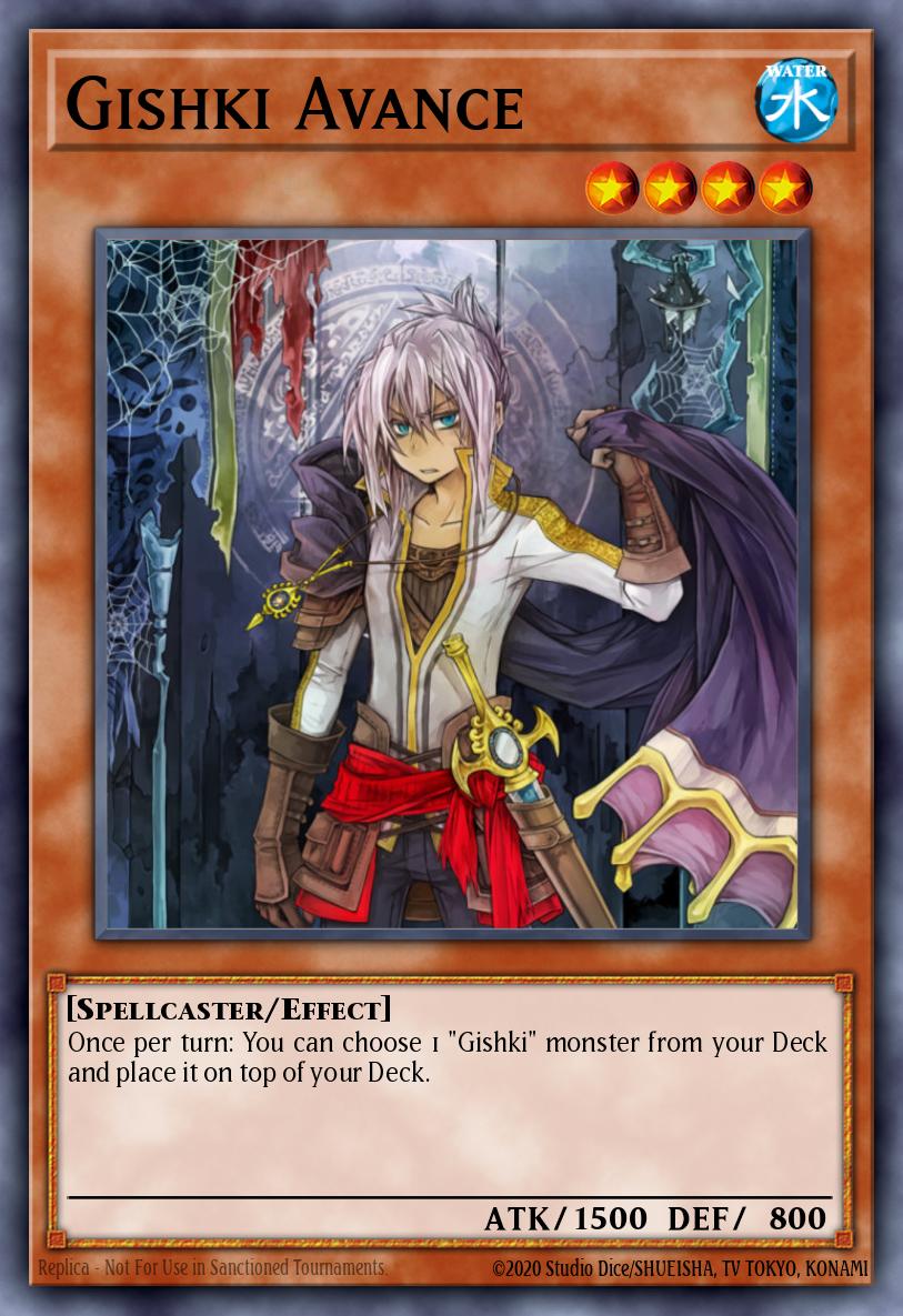 Gishki Avance Yu-Gi-Oh card