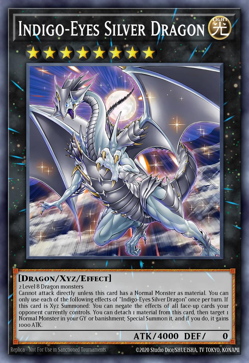 Indigo-Eyes Silver Dragon Yu-Gi-Oh card