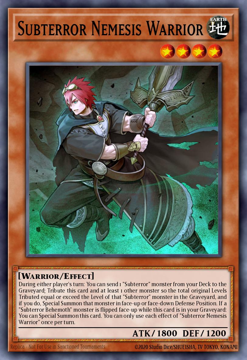 Subterror Nemesis Warrior Yu-Gi-Oh card