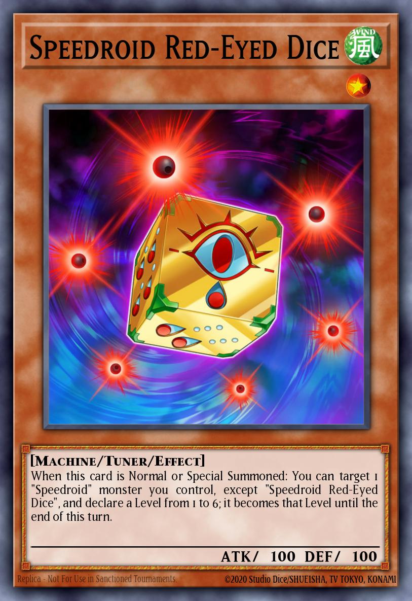Speedroid Red-Eyed Dice Yu-Gi-Oh card
