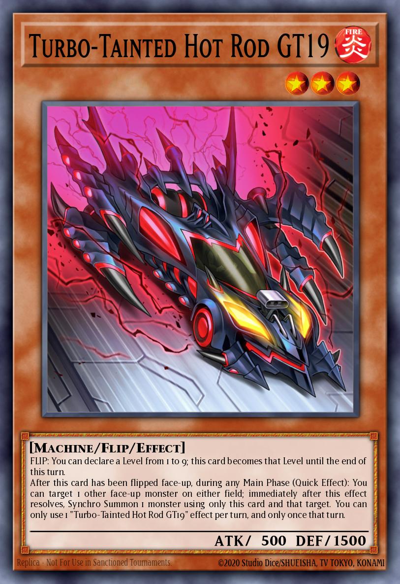 Turbo-Tainted Hot Rod GT19 Yu-Gi-Oh card