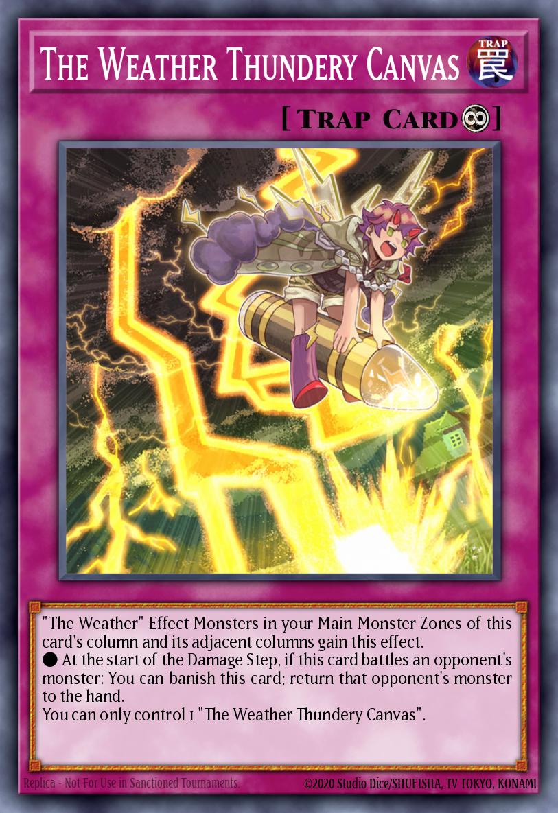The Weather Thundery Canvas Yu-Gi-Oh card