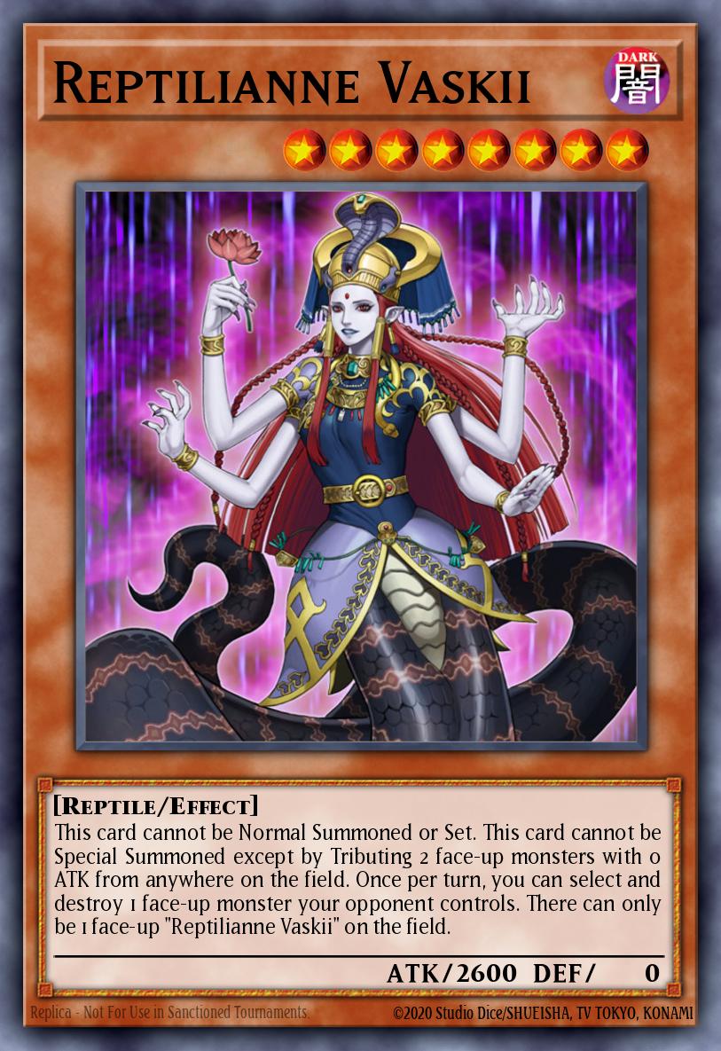 Reptilianne Vaskii Yu-Gi-Oh card